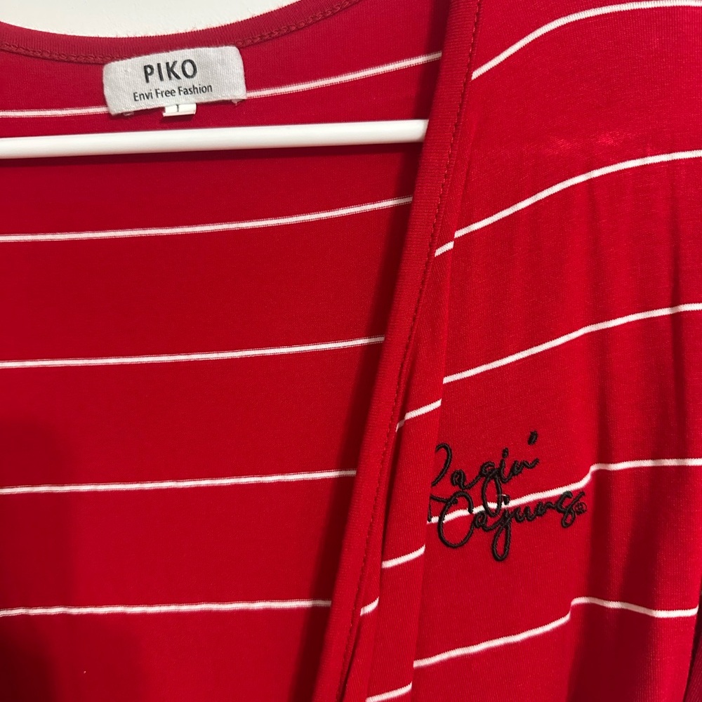 PIKO Red Striped Top